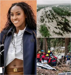 When Texas faced a devastating flood disaster that caused severe damage and claimed at least 51 lives — including 15 children — a powerful figure in sports managed to warm people’s hearts. Coco Gauff, the tennis star known for her poised and private demeanor, surprised everyone by donating $3.5 million to support the victims and the families of those still missing in the horrific flood. But she didn’t stop there — what Coco Gauff did next left fans both astonished and deeply moved.
Full details below 👇👇👇