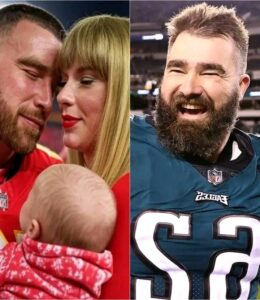 UPDATE: KELCE BABY BOMBSHELL! Jason Kelce CONFIRMS: Travis Kelce Taylor Swift Are Having A Baby! The Announcement the World Has Been Waiting For! Prepare For the Ultimate Media Frenzy! Diapers and Touchdowns?! All The Juicy Details… Full story below
In what may be the most talked-about celebrity moment of the year, NFL star Jason Kelce has just confirmed what fans have long speculated — Travis Kelce and global music icon Taylor Swift are expecting a baby! The news has sent the internet into a total meltdown, with “Baby Kelce” already trending worldwide within minutes of the announcement.