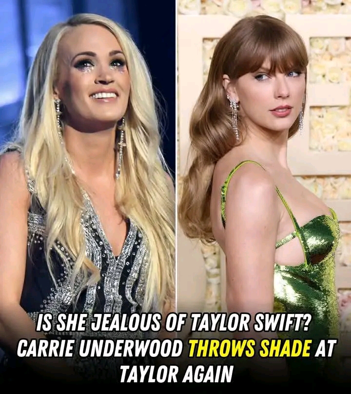 BREAKING: Is she jealous of Taylor Swift? Carrie Underwood throws subtle shade at Taylor Swift... See More