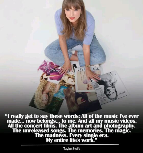 Taylor Swift celebrates reclaiming her music catalog after six years, calling it her entire life's work.