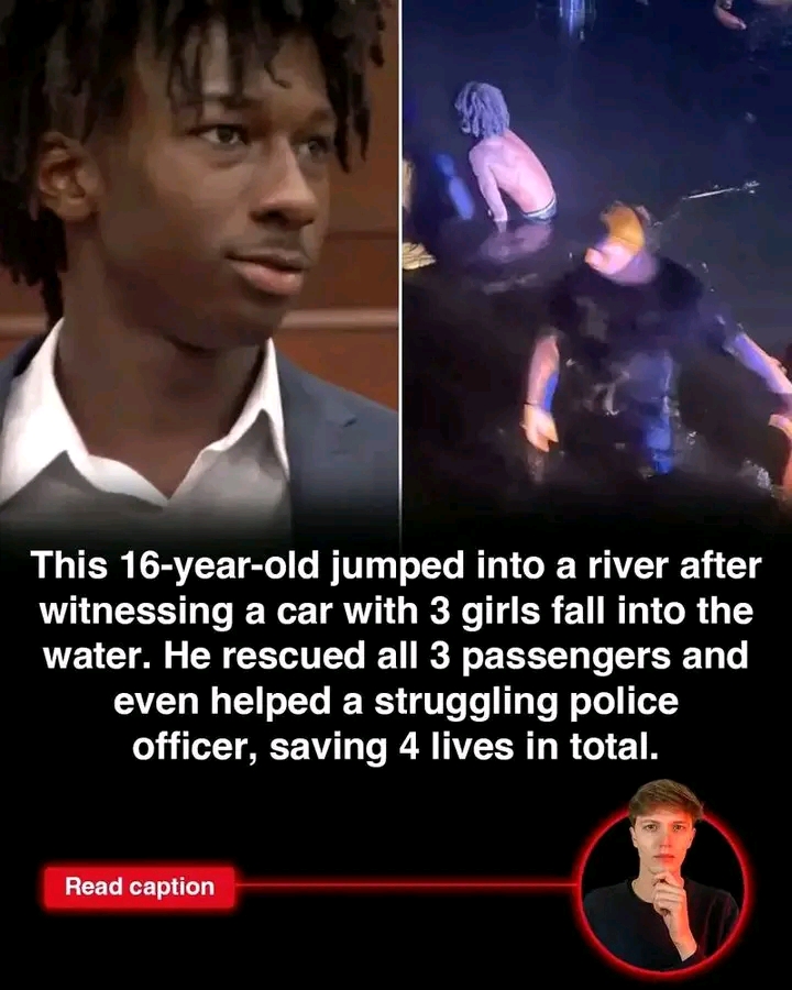 AWESOME!! Corion Evans, a 16-year-old from Mississippi, saw a car with three girls accidentally drive into a river. Without hesitating, he jumped in, swam out, and rescued all three—then helped a police officer who was struggling during the rescue. That’s four lives saved by a teenager who simply refused to stand by. One of the girls later said, “He saved my life right before my last breath.” Incredible bravery, strength and calm under pressure. The world needs more people like Corion... See More
