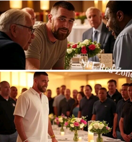 Breaking News: At Arrowhead Stadium, Travis Kelce invited 50 janitors who’d cleaned the stands for 20+ years to a private dinner — but it was what he served them that made them speechless... See More
