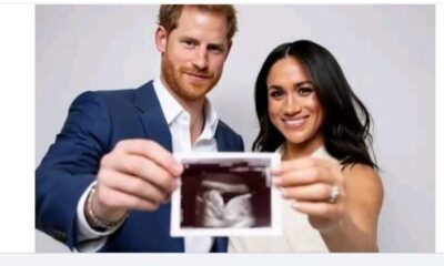 Congratulations, Harry! Meghan Shares an Ultrasound for the First Time on Social Media, Confirming They are having their Third Child: The ultrasound shows the baby's face and tiny heartbeat as the couple embrace in pure joy 😊... See More
