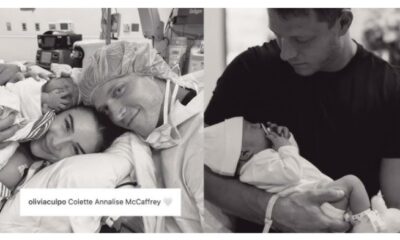 Olivia Culpo Welcomes First Child With NFL Star Christian McCaffrey after scary delivery and reveal baby's name with french twist ......In a heartwarming carousel of black-and-white photos, Olivia captured their first moments as a family of three at the hospital, giving a glimpse of their new arrival.One snap shows the tiniest arm of baby Colette resting on a fuzzy blanket, while another picture features the beaming parents cuddling their bundle of joy, with the newborn adorably hiding her face with her tiny hand. See more adorable 😍 photos
