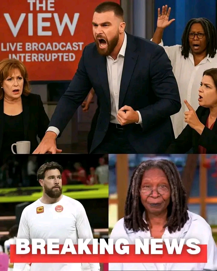 BREAKING: “Cut it. I said CUT IT. GET HIM OFF MY SET.” — Chaos Erupts as Travis Kelce Walks Off The View, Accusing Hosts of “Weaponizing Wokeness.