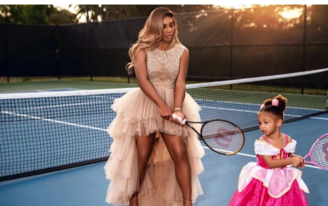Serenaa Williams and her adorable daughter Olympia are making headlines again with their irresistible mom-daughter duo charm. This time, they’re serving up adorable tennis court vibes, but in a twist, Serena rocks a stunning beige gown, while Olympia shines in matching tennis attire... See More