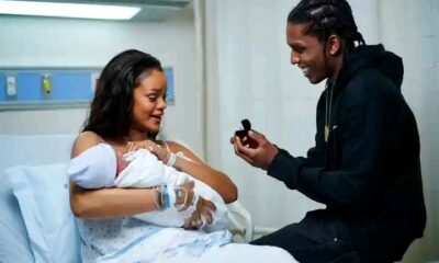 He waited for the most perfect, unexpected moment. Just after Rihanna welcomed their third child, A$AP Rocky got down on one knee. His emotional proposal—and her reaction—has the entire internet in tears. What do you think he said? ❤️