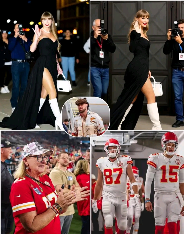 Breaking News: Taylor Swift Makes a Stunning Surprise Late Appearance to Support Fiancé Travis Kelce at the Chiefs vs. Jaguars Game — Joined by Travis’ Mom Donna Kelce!