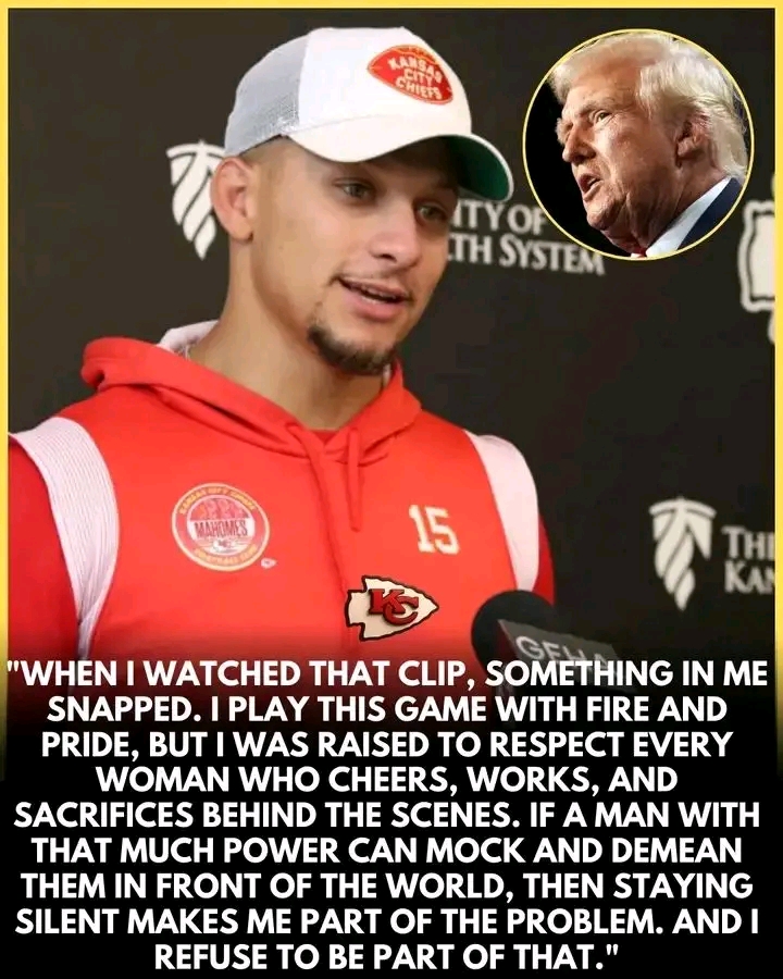 BREAKING: PATRICK MAHOMES JUST BROKE HIS SILENCE — AND THE NFL IS SHAKING. HIS MESSAGE HIT THE COUNTRY LIKE A THUNDERCLAP. After the controversial “Little Pig” insult toward a female reporter spiraled into political chaos, Mahomes stunned fans with a raw, unscripted video condemning disrespect toward women. His emotional statement instantly exploded across social media, dividing analysts, enraging critics, and sparking the biggest national debate of the season. 𝑹𝒆𝒂𝒅 𝒎𝒐𝒓𝒆: 👉
